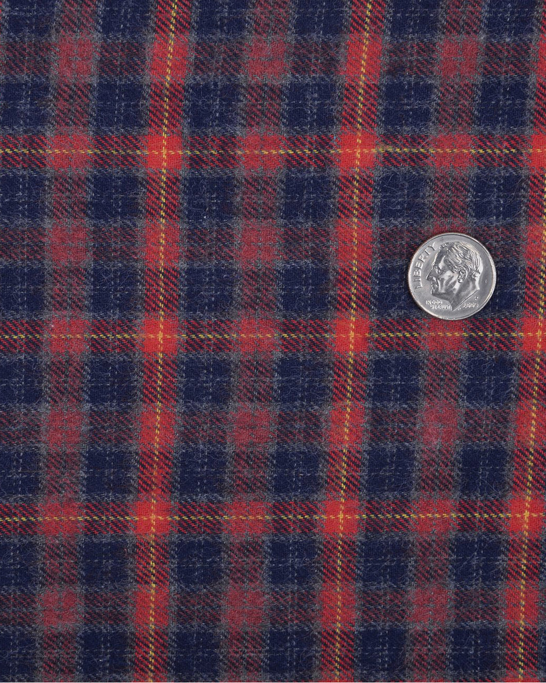 Red Navy Grey Tattersall Work Shirt - 4