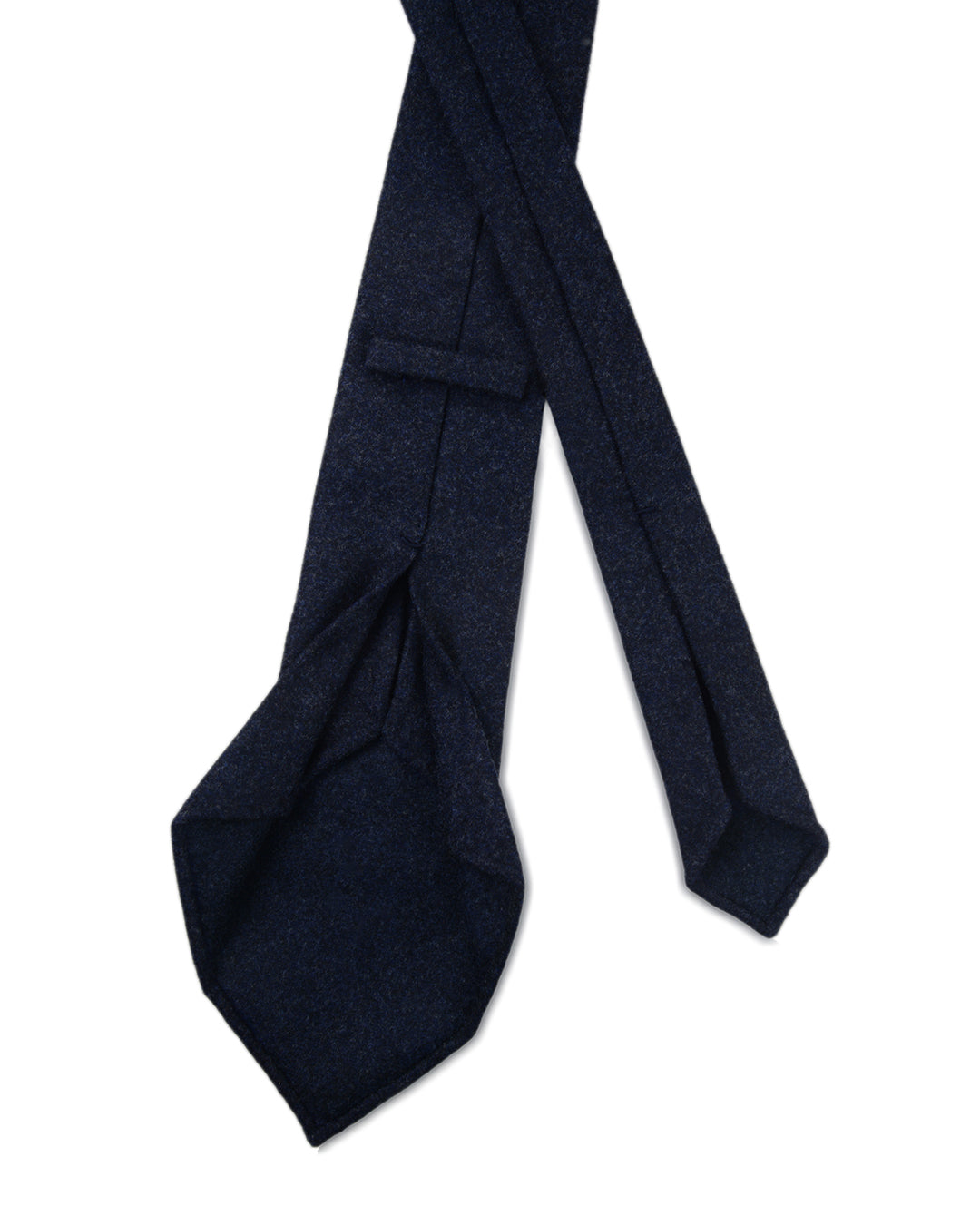 Dark Blue Flannel Tie - 2