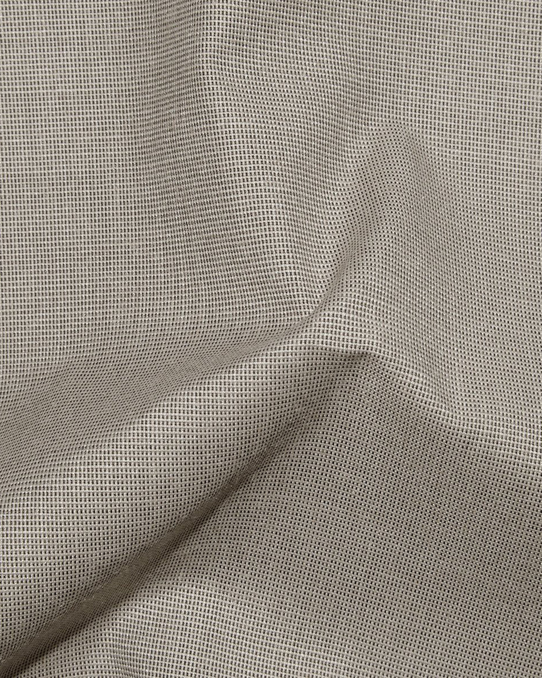 Cotton Poly: Beige Black End On End - 4
