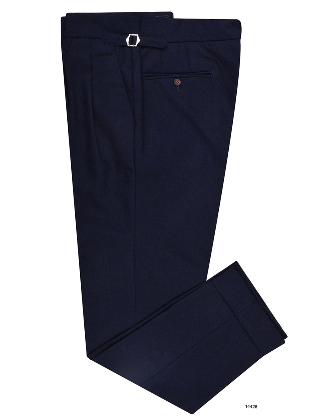 Minnis Fresco-Dark Navy Plain 10 Oz Wool - 1