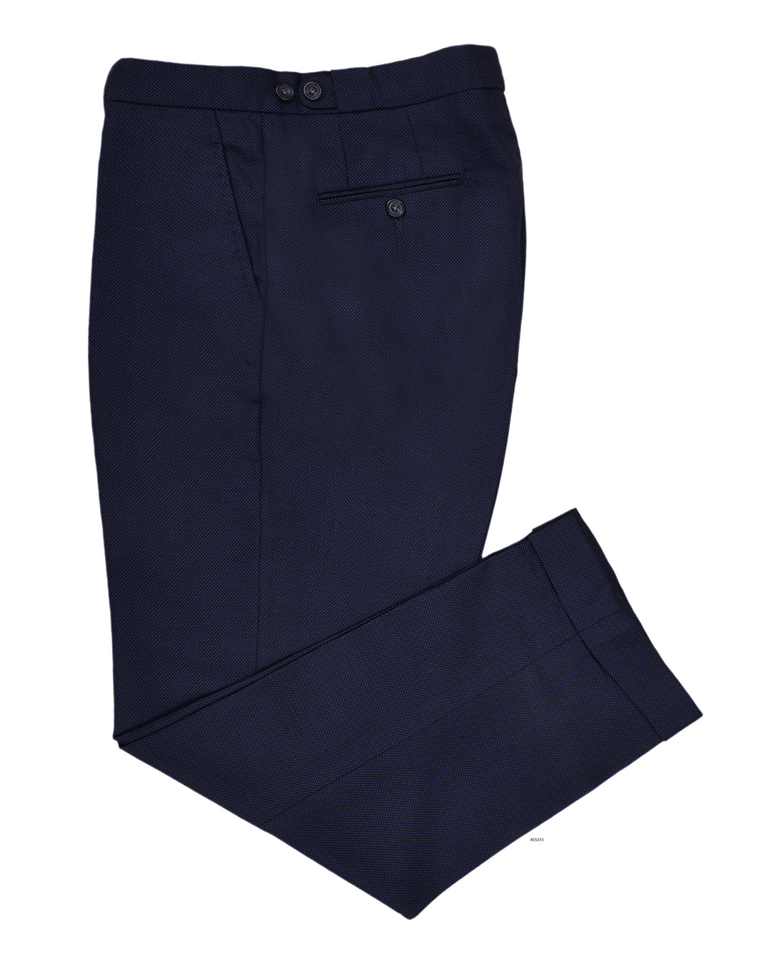 Delfino Navy Winter Hopsack - 4