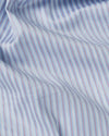Pink Blue Satin Stripes on Pale Blue Shirt