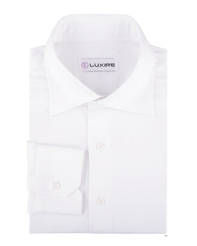 White Satin Dress Shirt