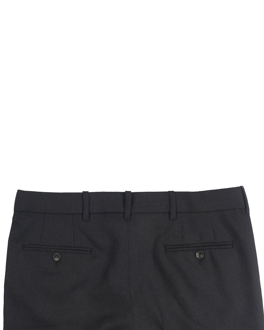 Dugdale Fine Worsted Pant- Charcoal Plain - 4