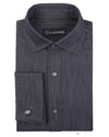Twill Flannel Dark Blue Work Shirt