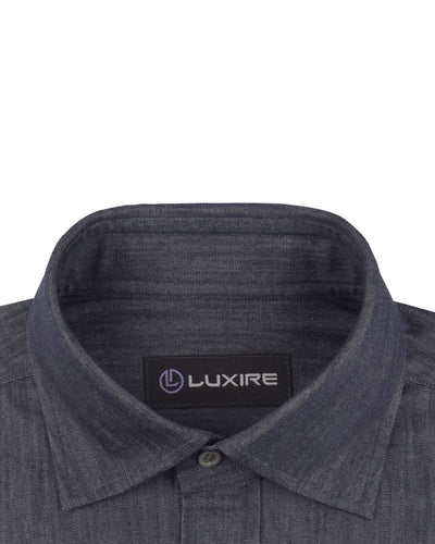 Twill Flannel Dark Blue Work Shirt