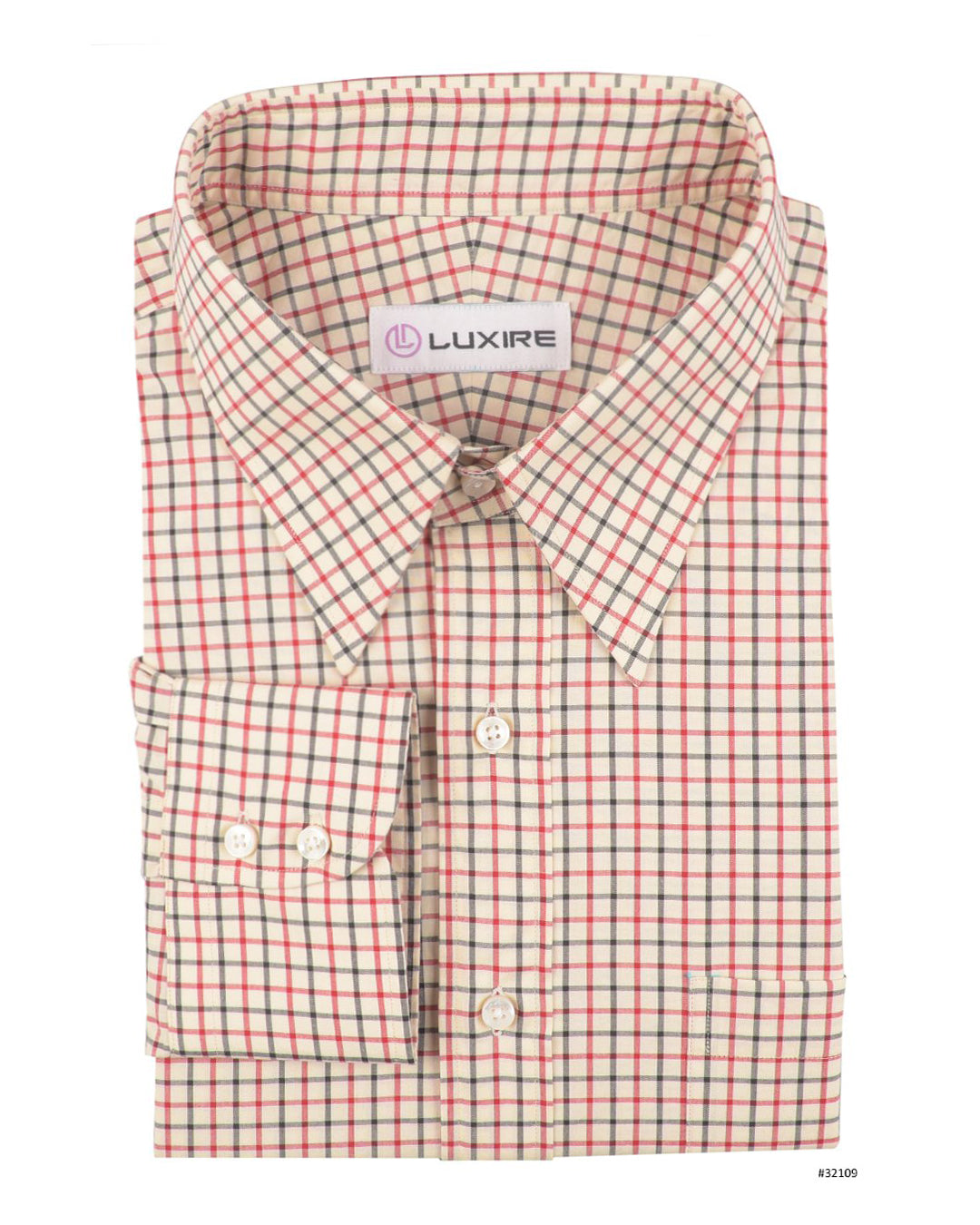 Country Checks Red Black Cream - 2