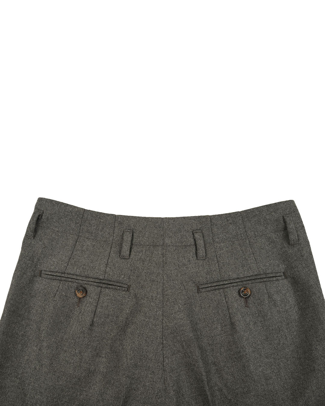 Minnis Flannel: Grey Worsted Pants - 4