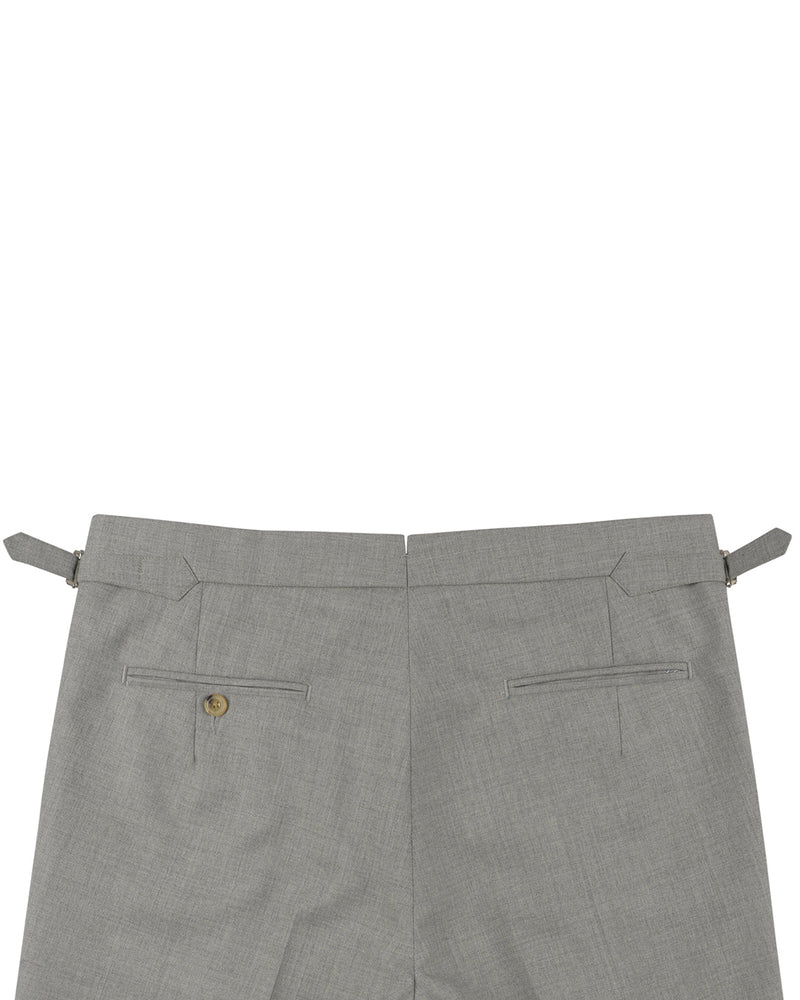 Holland & Sherry Crispaire Light Grey Solid