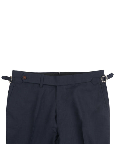 Dugdale Fine Worsted Pant - Blue Pinhead