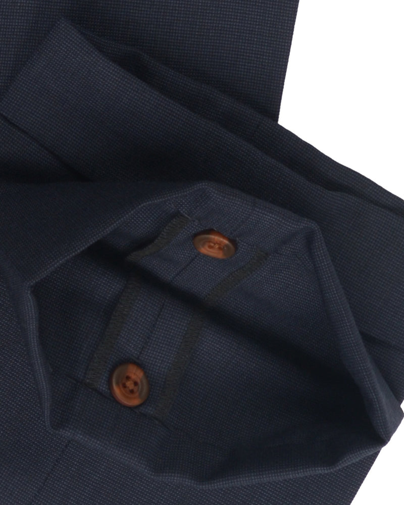 Dugdale Fine Worsted Pant - Blue Pinhead