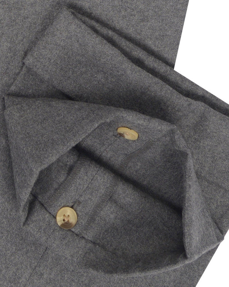 Holland Sherry Classic Worsted Flannel Dark Grey With Light Grey Flannel