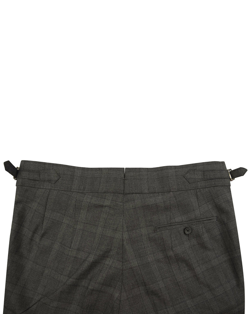 Loro Piana: Dark Grey Tartan Checks