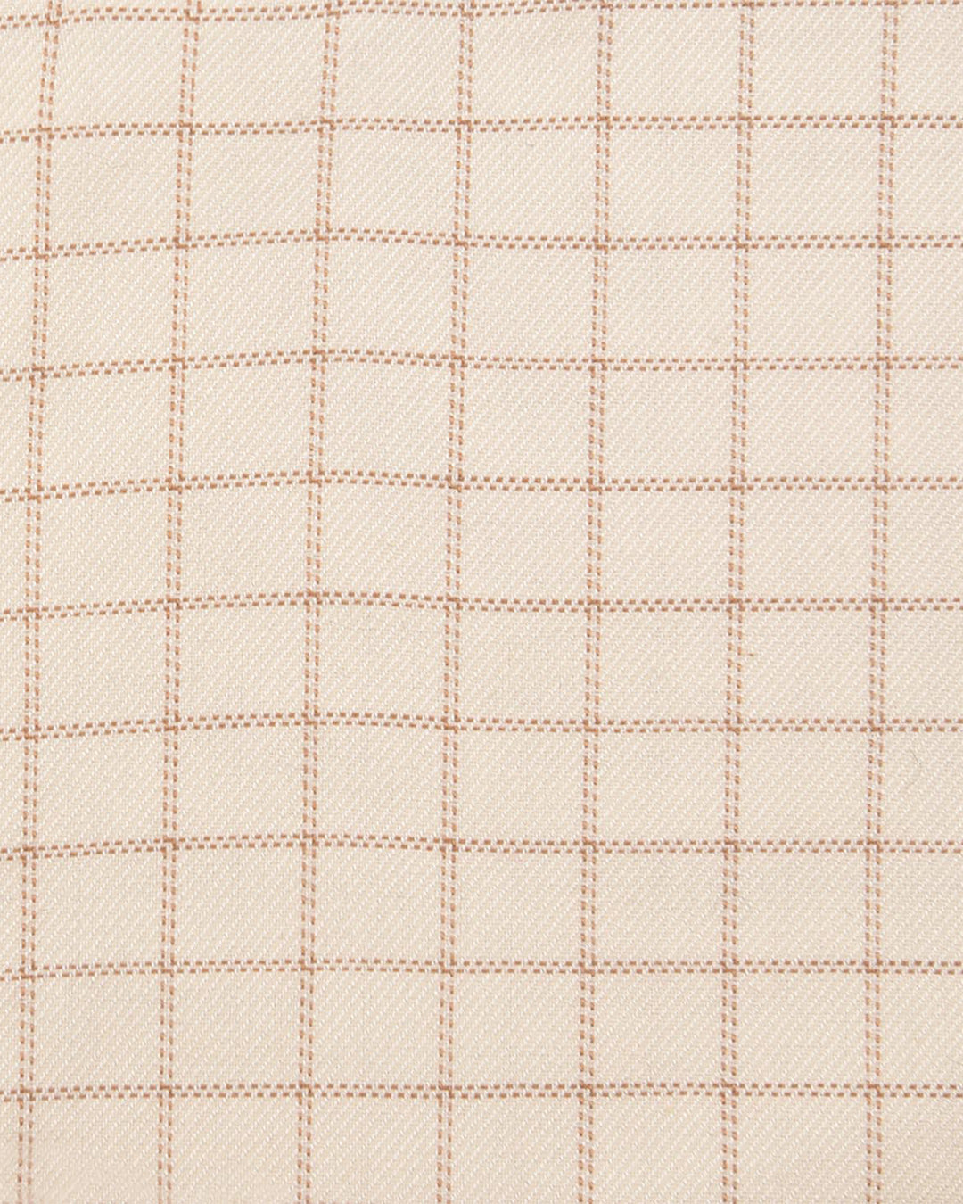 Traditional Cream Tan Graph Checks - 4