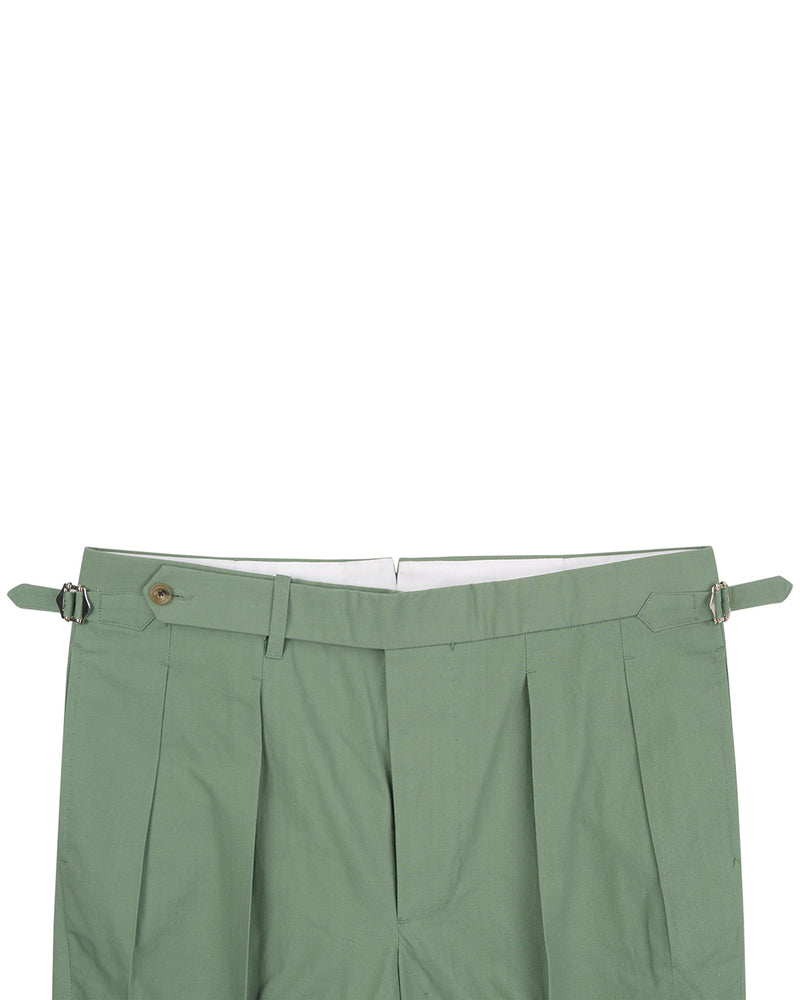 Chino: Green Slub Chambray