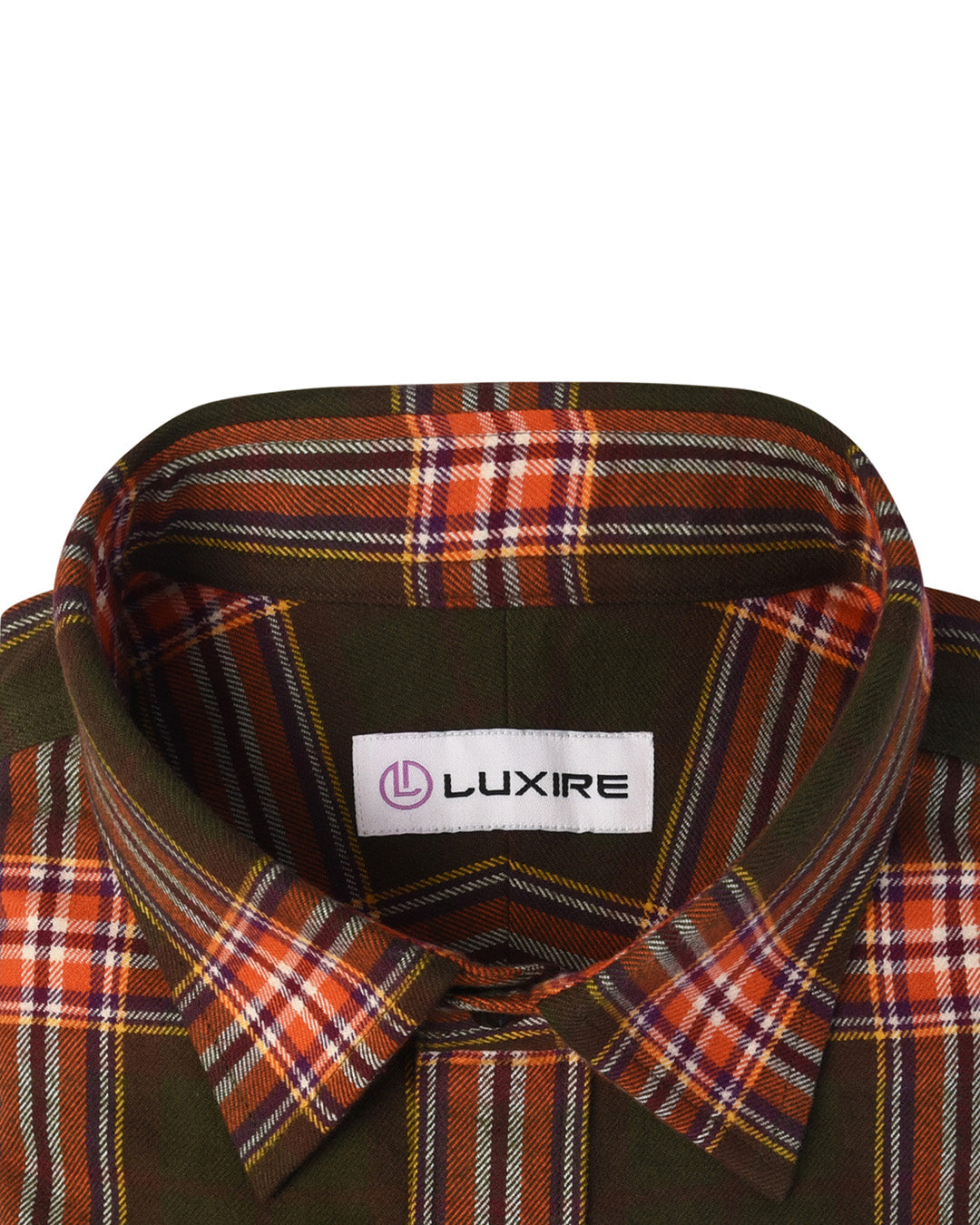 Green Orange Plaid Flannel - 2