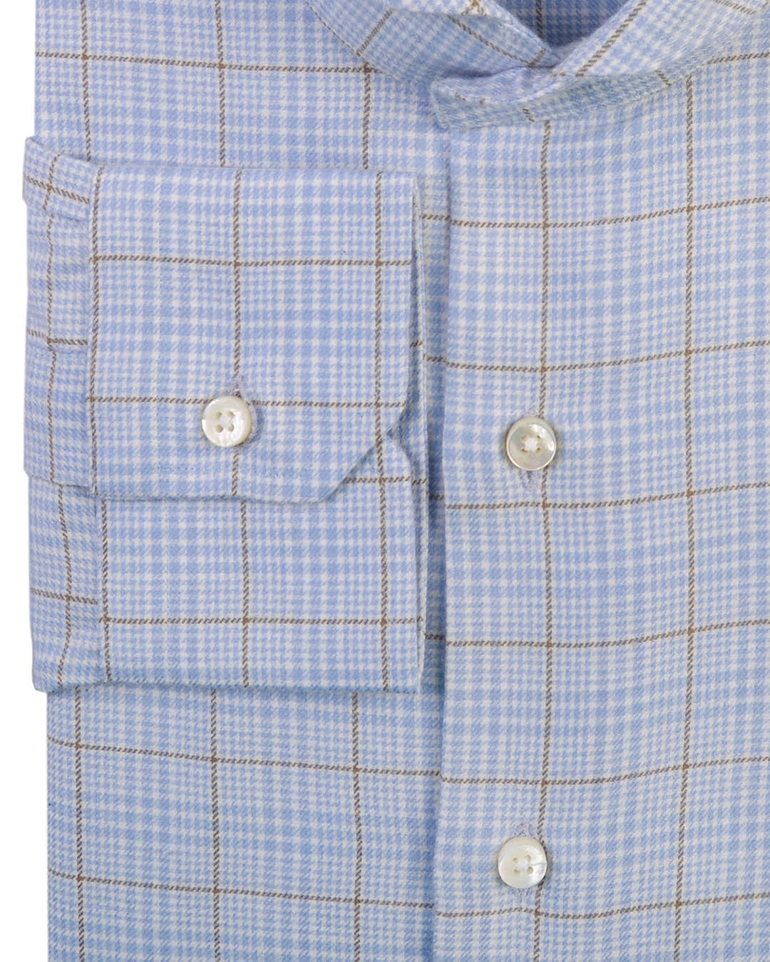 Cashmerello Alumo: Pastle Blue Olive Glen Checks - 2
