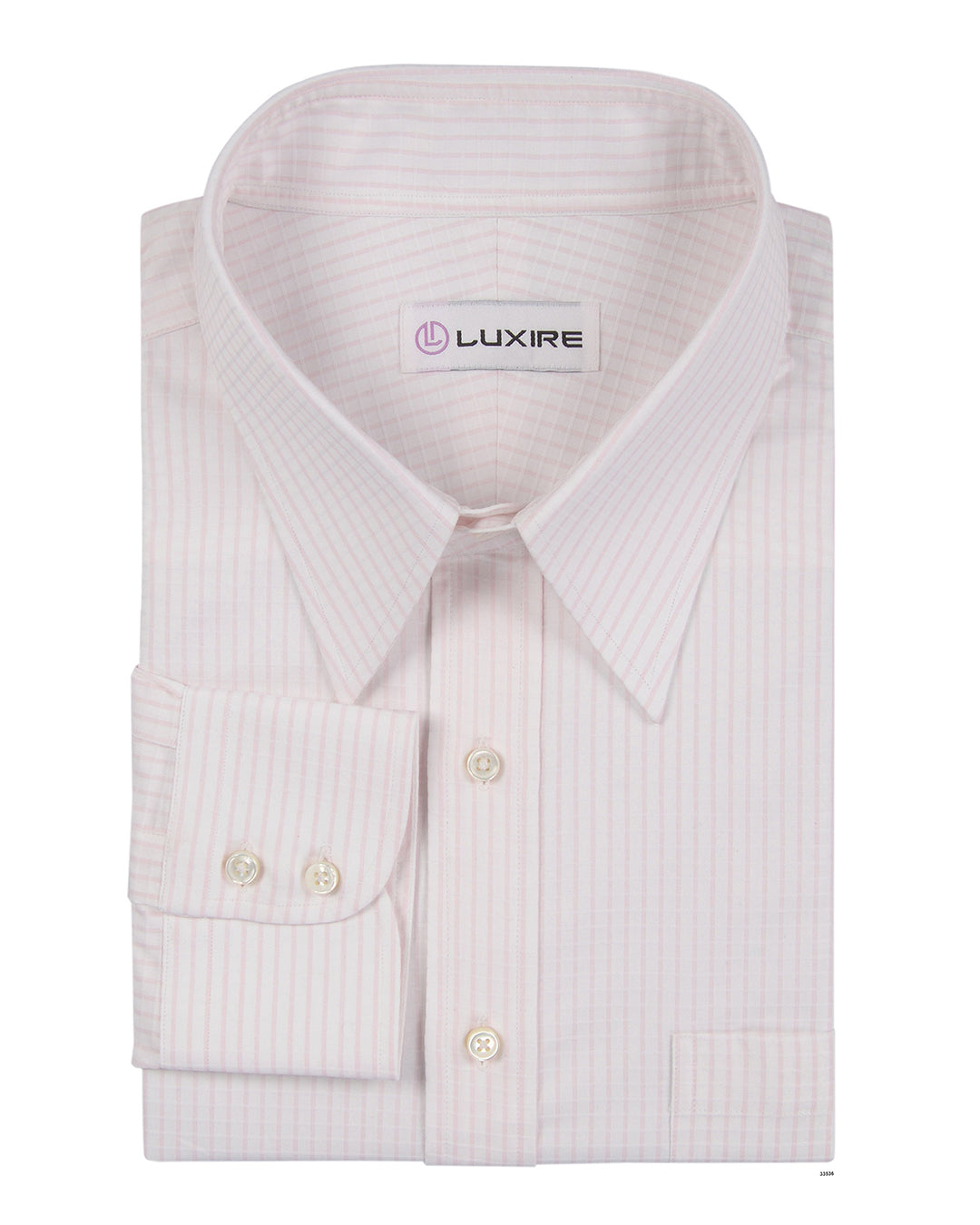 Lustrous Pink White Graph Checks Twill - 1
