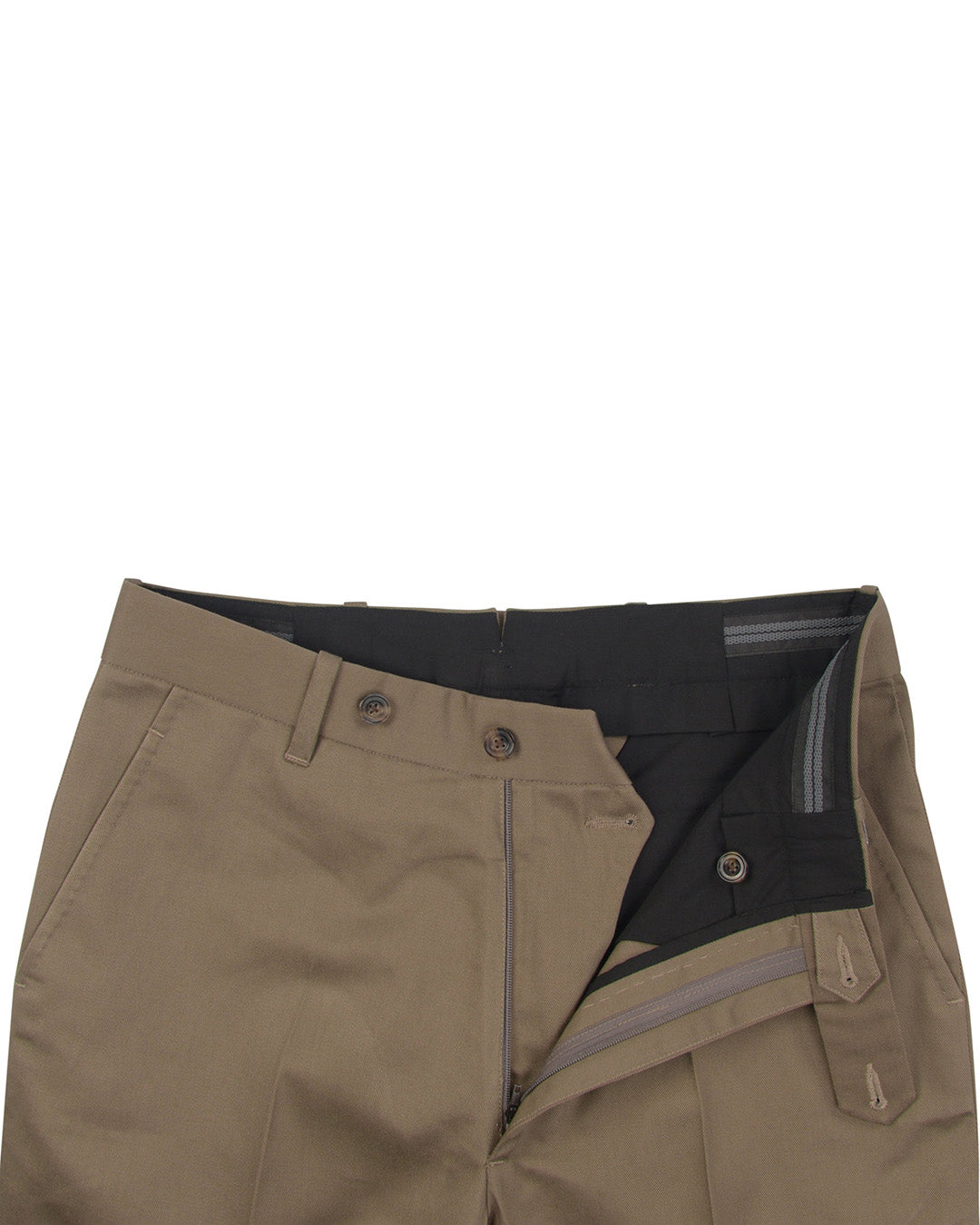 Drab Brown Twill Chino - 3