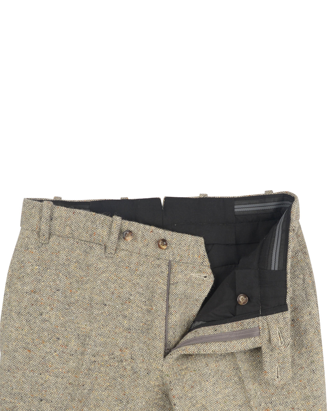 Molloy Plain Donegal Tweed Pants - Cream - 3