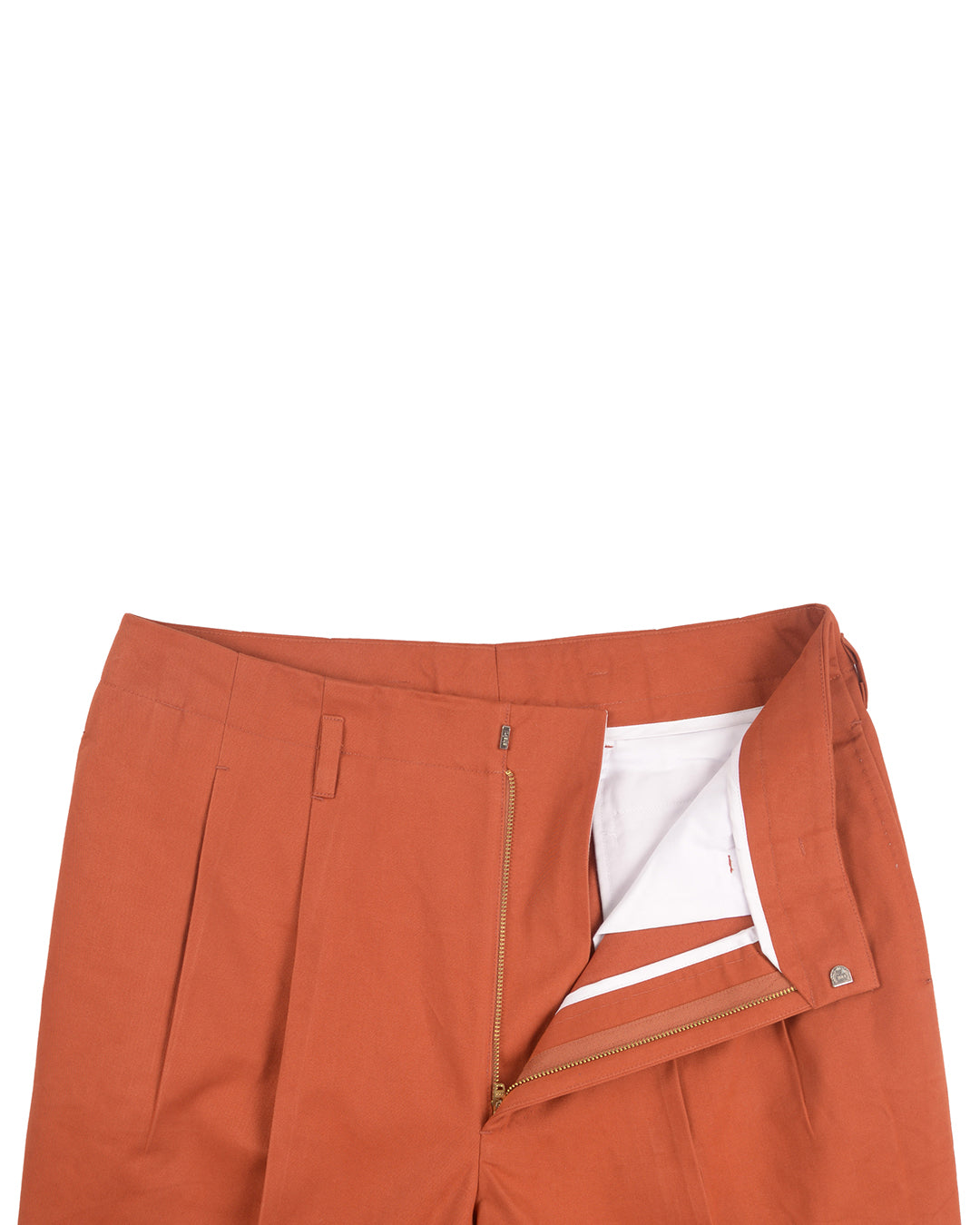 Soft Burnt Orange Twill Chino - 3