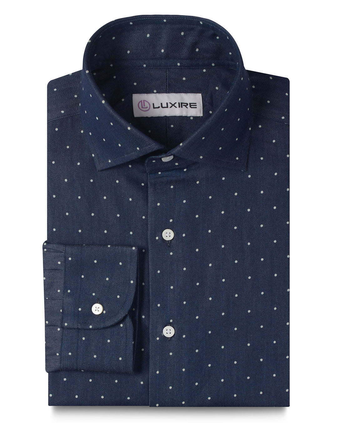 Indigo Denim Wabash Polka - 1