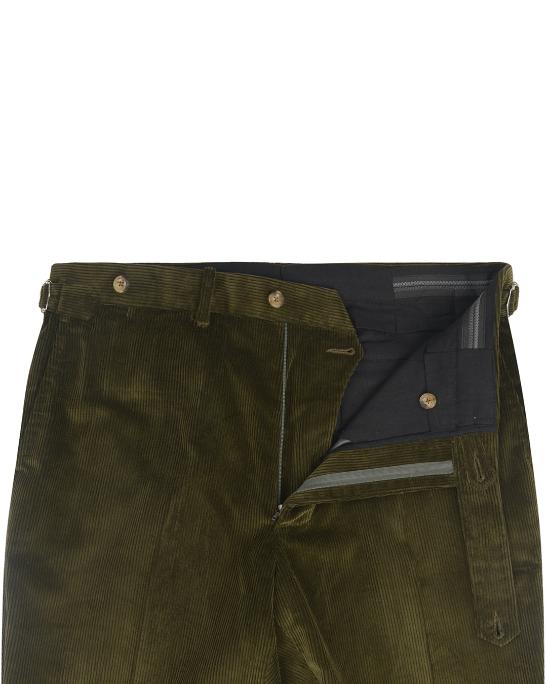 Brisbane Moss Dark Olive Needlecord - 3