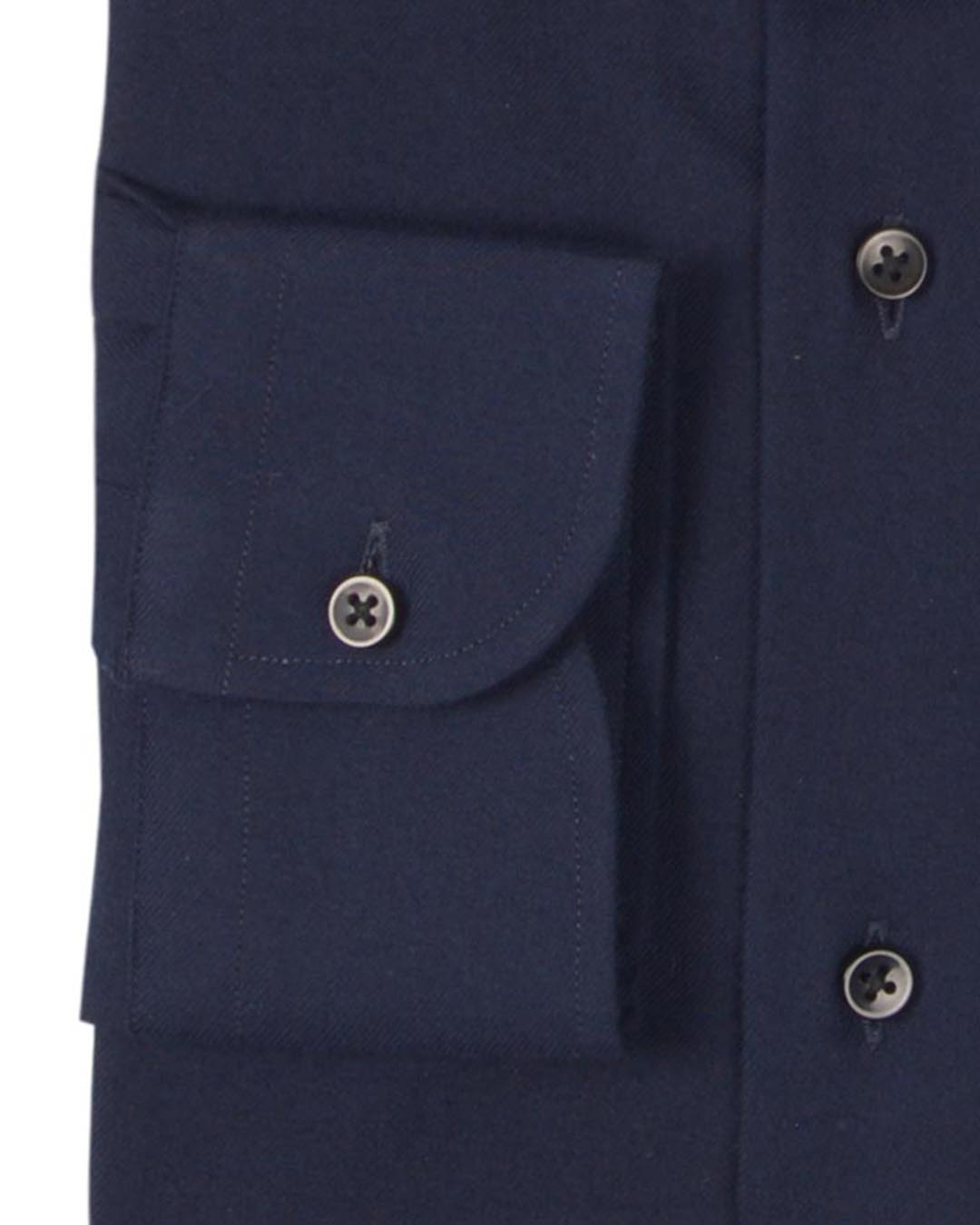 Cashmerello Alumo: Dark Navy Blue Cotton Twill - 3