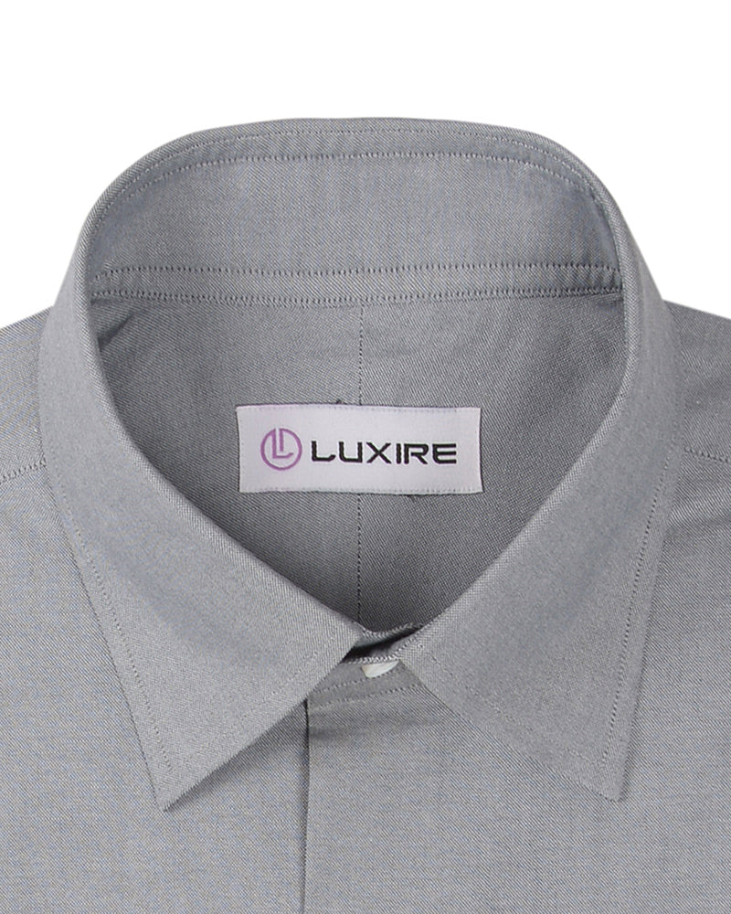 Silver Grey Pinpoint Oxford