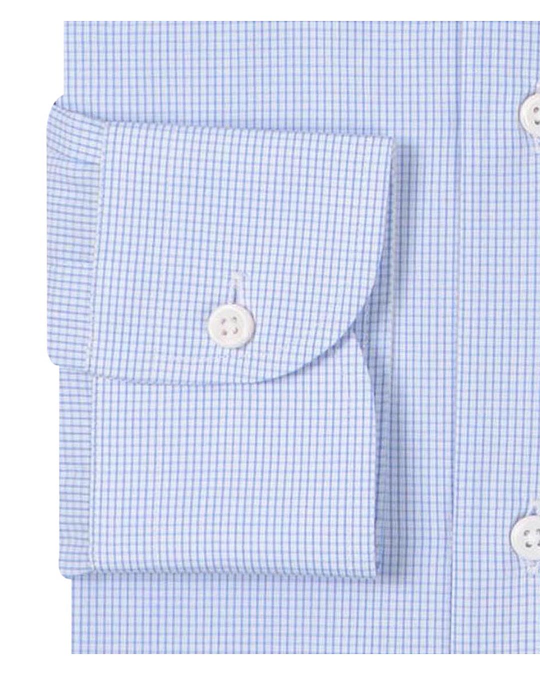Blue Graph Checks Plain - 4
