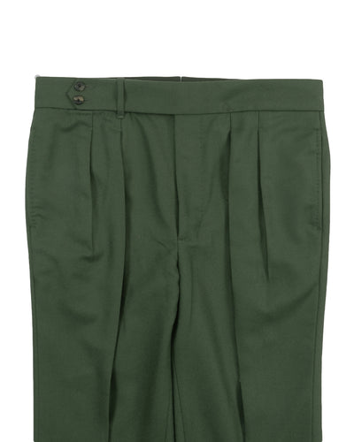 VBC :100% Wool Green Flannel