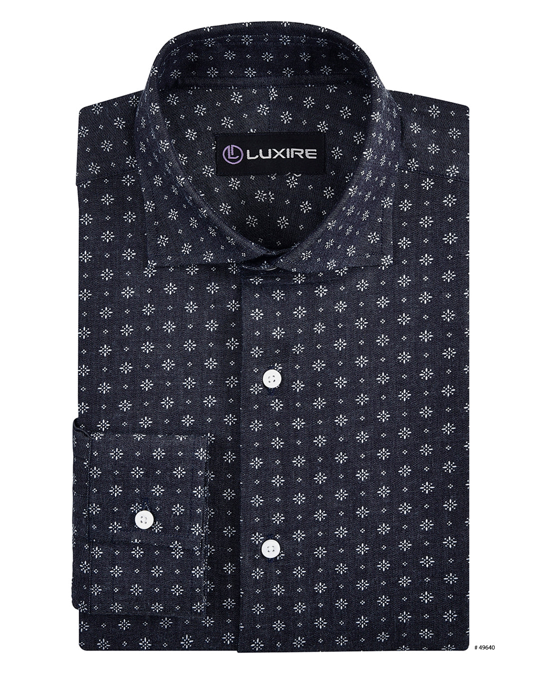 Printed Denim Shirt - 1