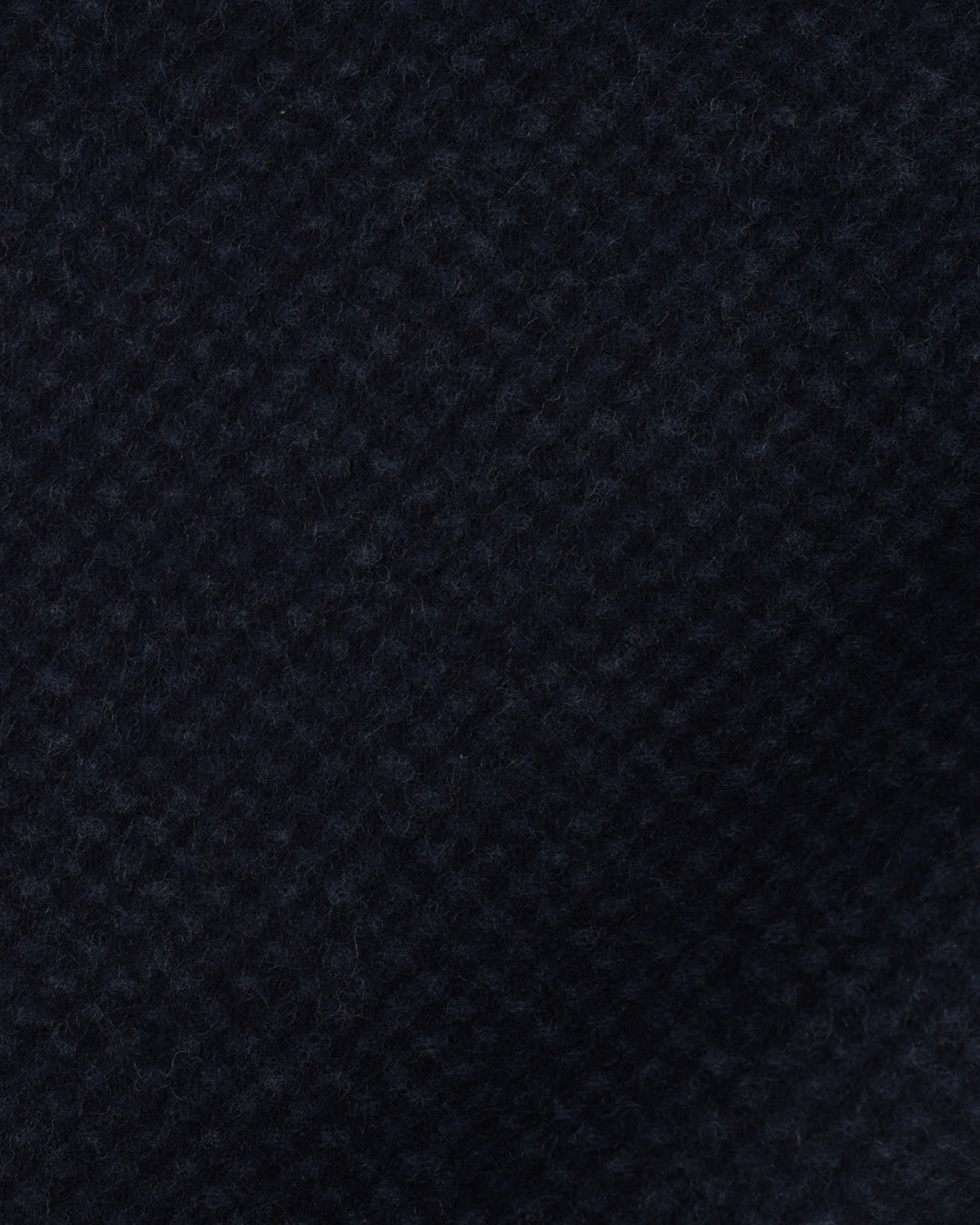 Dark Navy Textured Wool Topcoat - 3