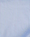 Pink Blue Satin Stripes on Pale Blue Shirt