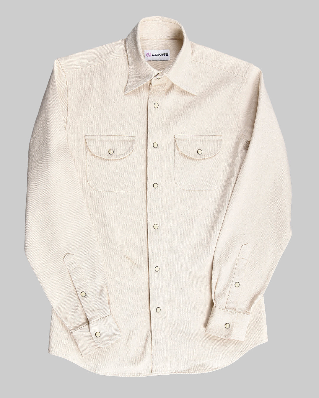 Ecru Twill Shirt - 10