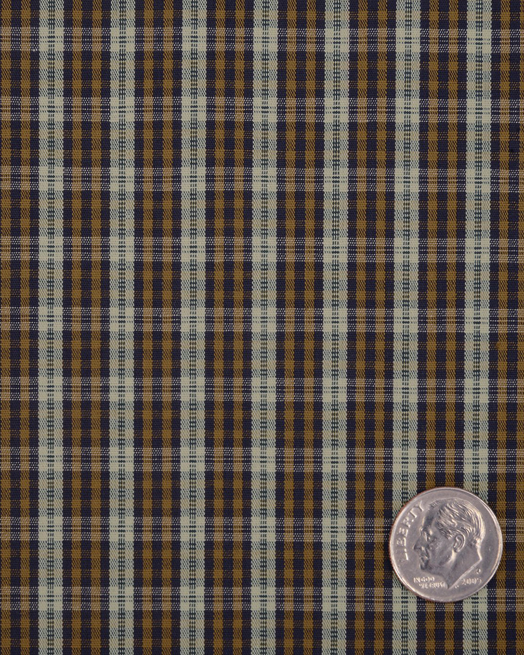 Brown Tan Navy Tartan Checks - 5