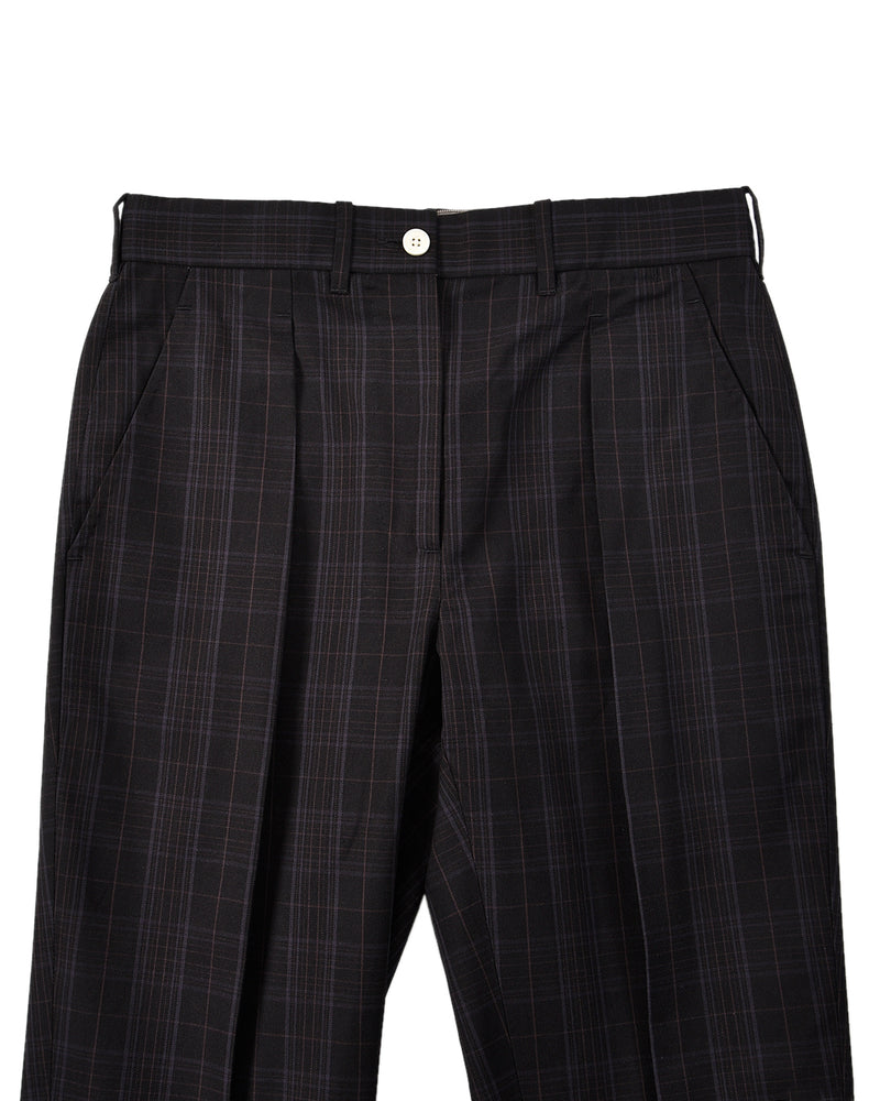 Black Grey Checks Pant