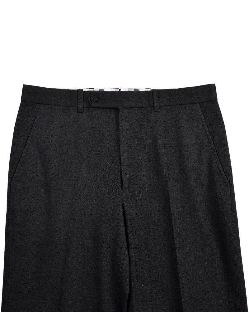 Midnight Grey Cotton Gabardine Twill