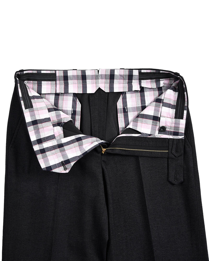 Midnight Grey Cotton Gabardine Twill