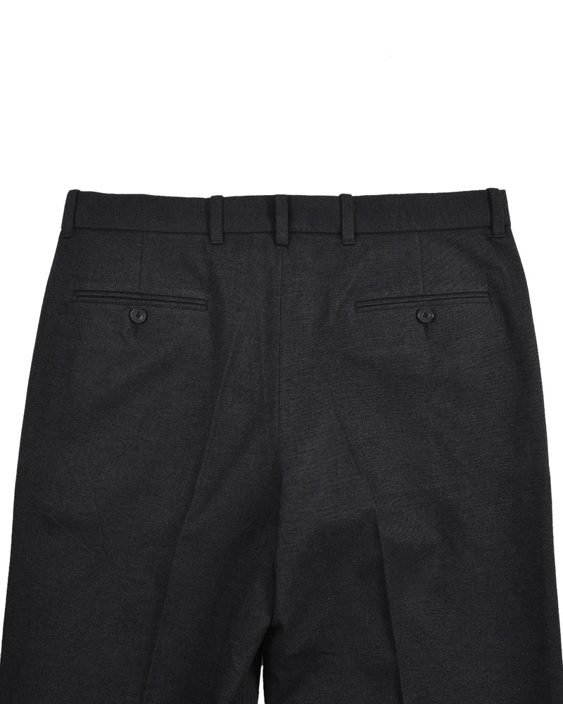 Midnight Grey Cotton Gabardine Twill