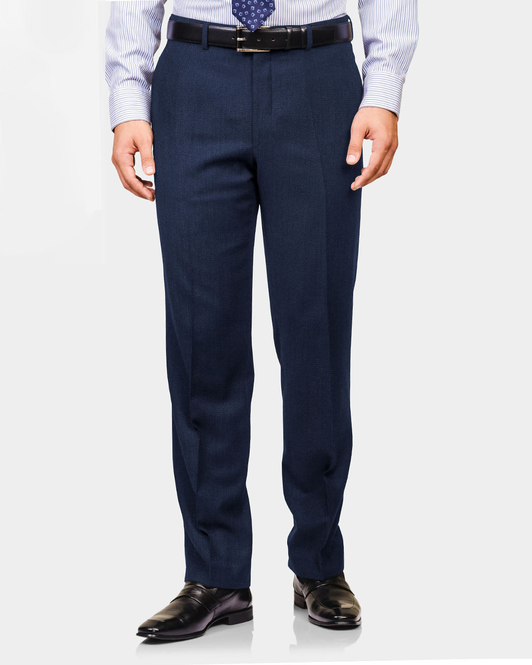 VBC 100% Wool Indigo Navy Twill Pant - 3