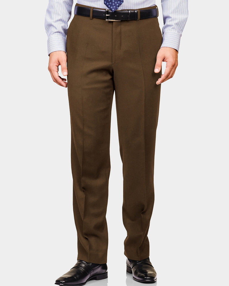 VBC:100% Wool Mud Brown Flannel