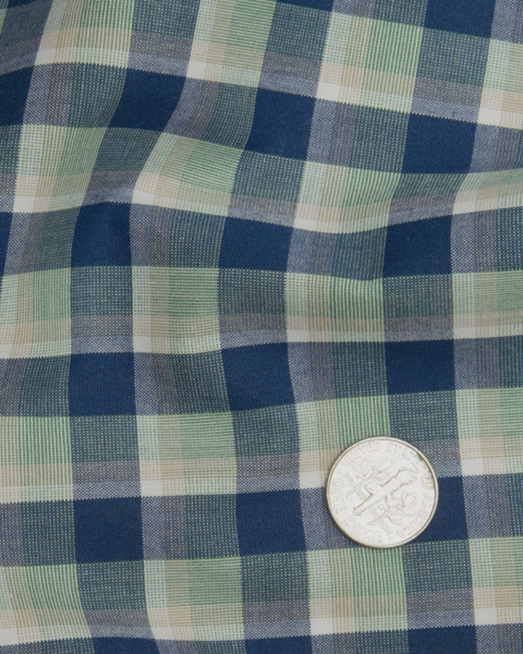 Blue Green Tartan Plaid On White - 5