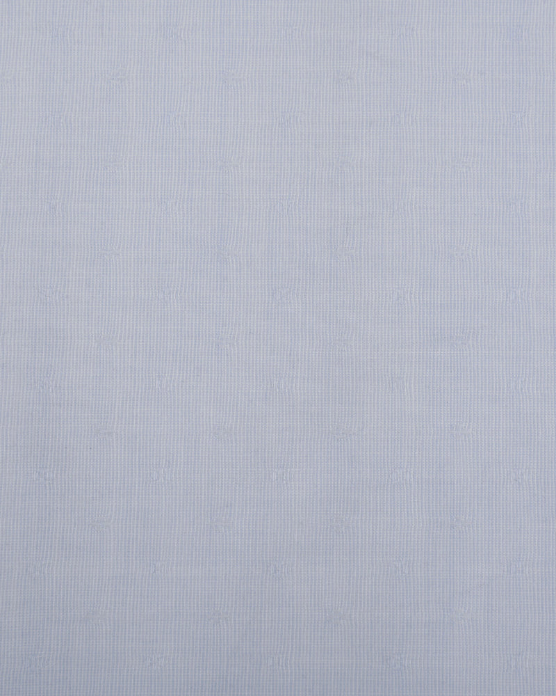 Albini: Light Blue Self Flower Weave