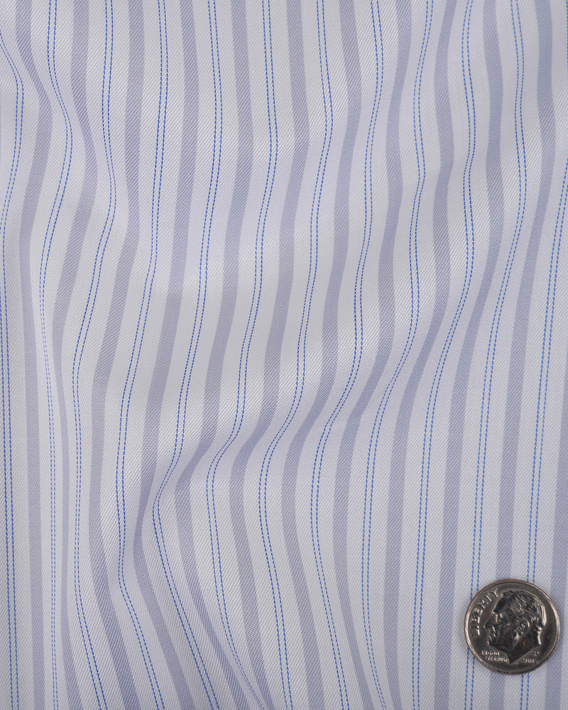 Alumo Grey and Blue Alternate Stripes