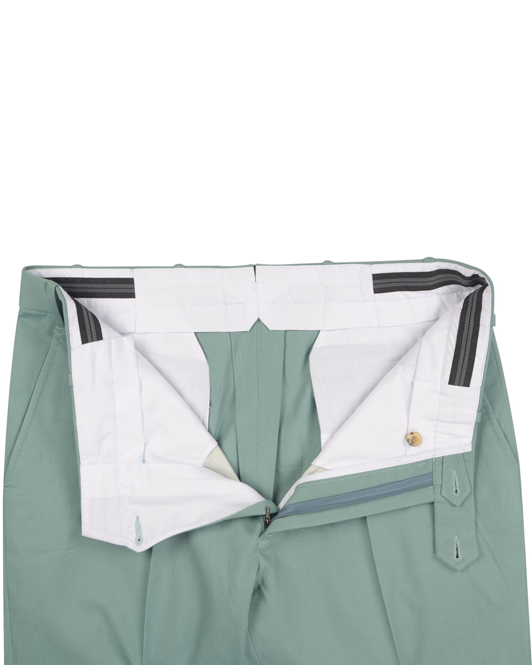 Aqua Blue Twill Chino - 3