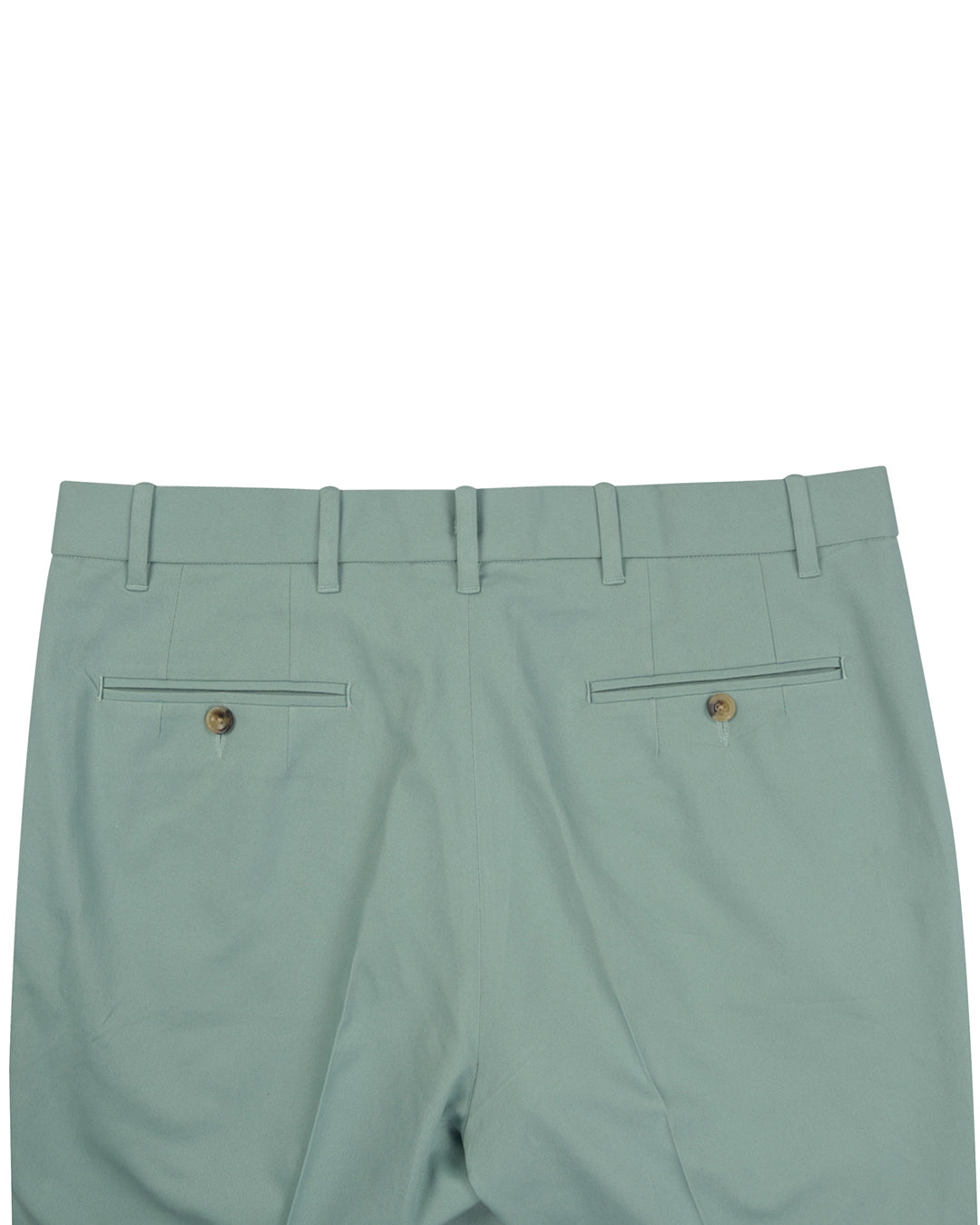 Aqua Blue Twill Chino - 4