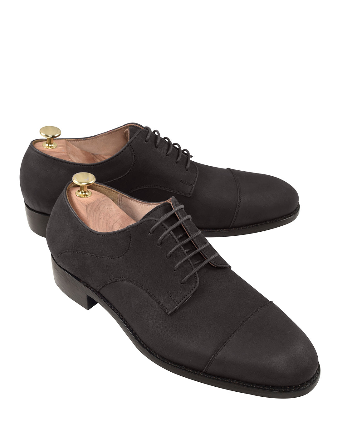 Nubuck Captoe Derby Black - 1