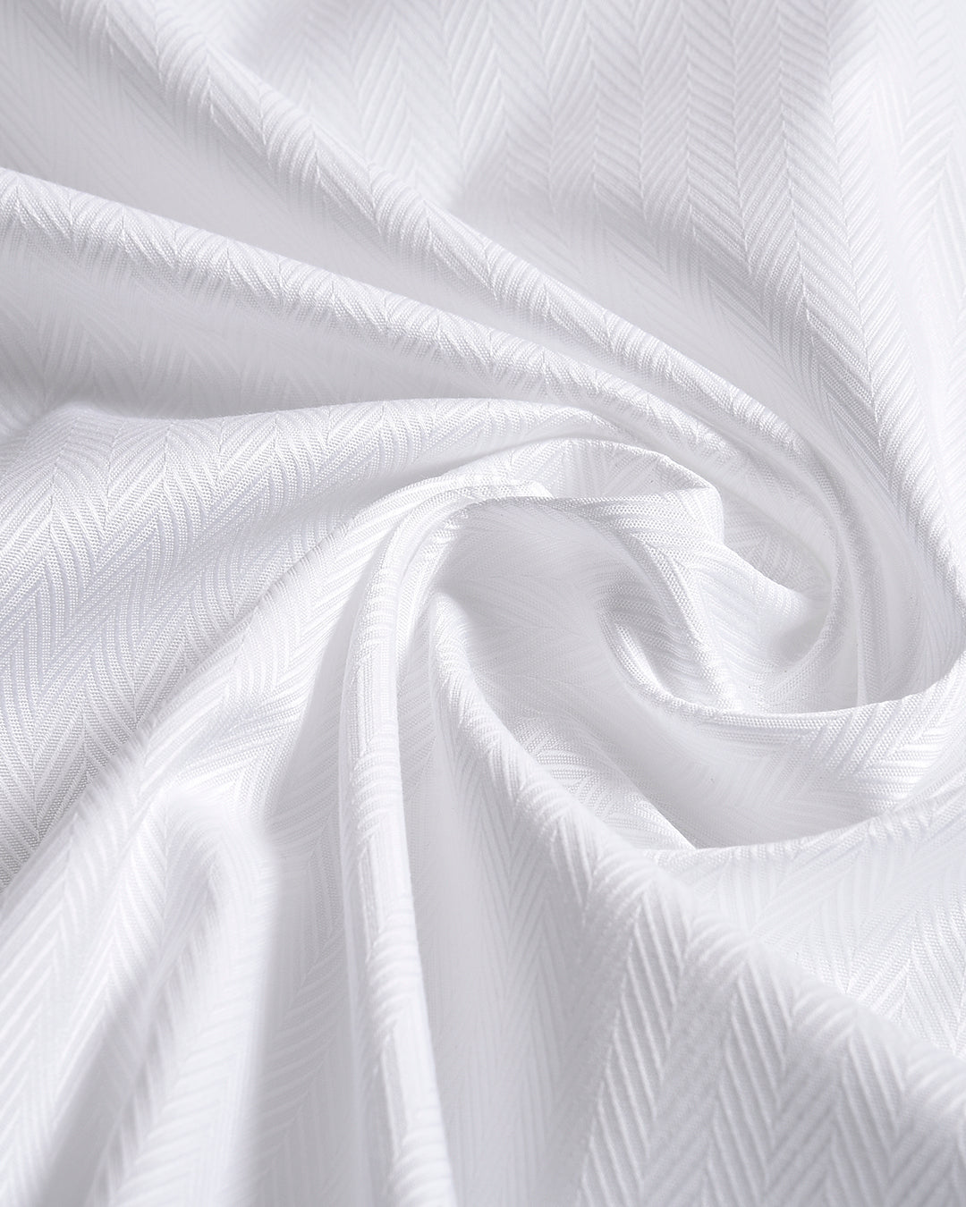 Brembana White Herringbone Shirt - 11