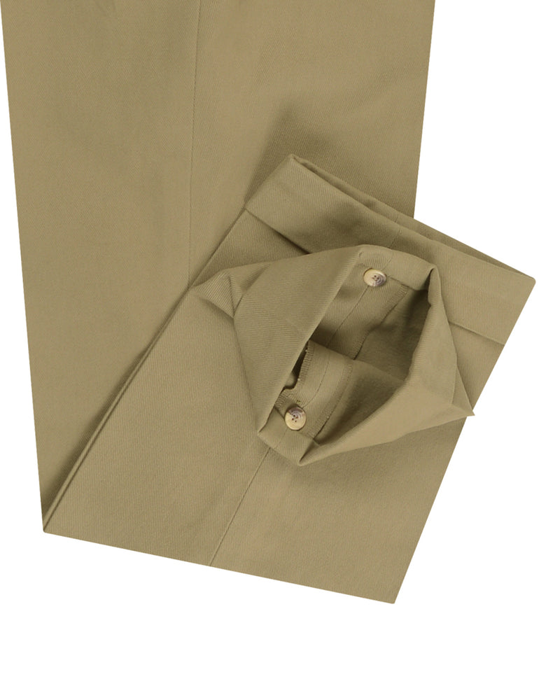 Brisbane Moss Khaki Heavy Cotton Twill